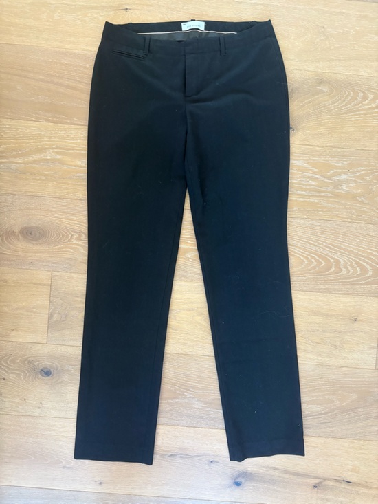 GAP True Straight Black Work Pants Stretch Size 10 Long Office Professional - Picture 2 of 9